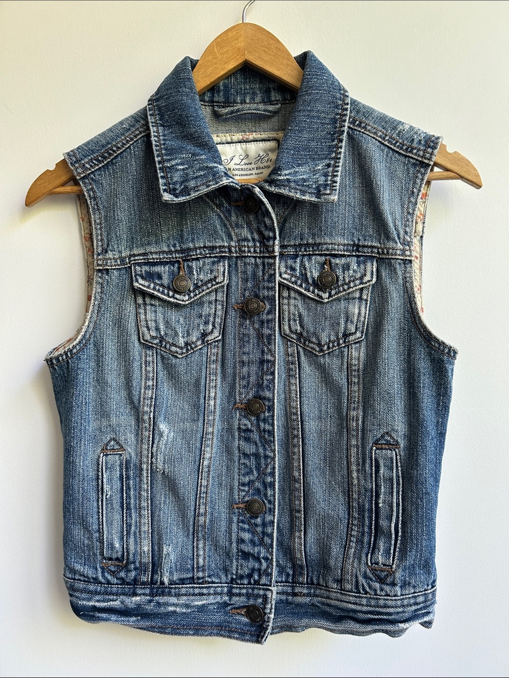 Sleeveless Denim Jacket Vest